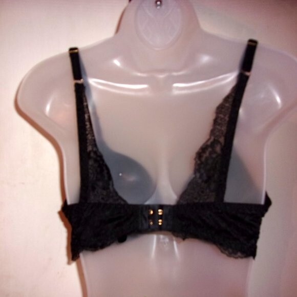 Youmita Soft Cup Demi Black Lace 36B Bra NWT - Picture 6 of 8